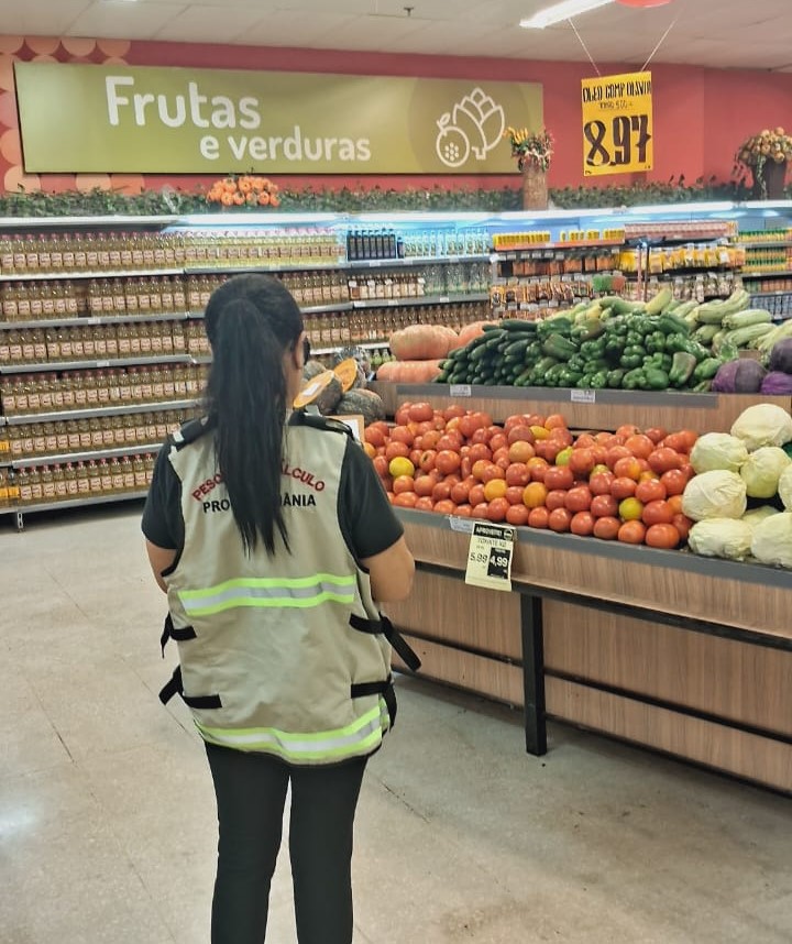 Pesquisa de preço da cesta basica. Foto: Procon Goiás