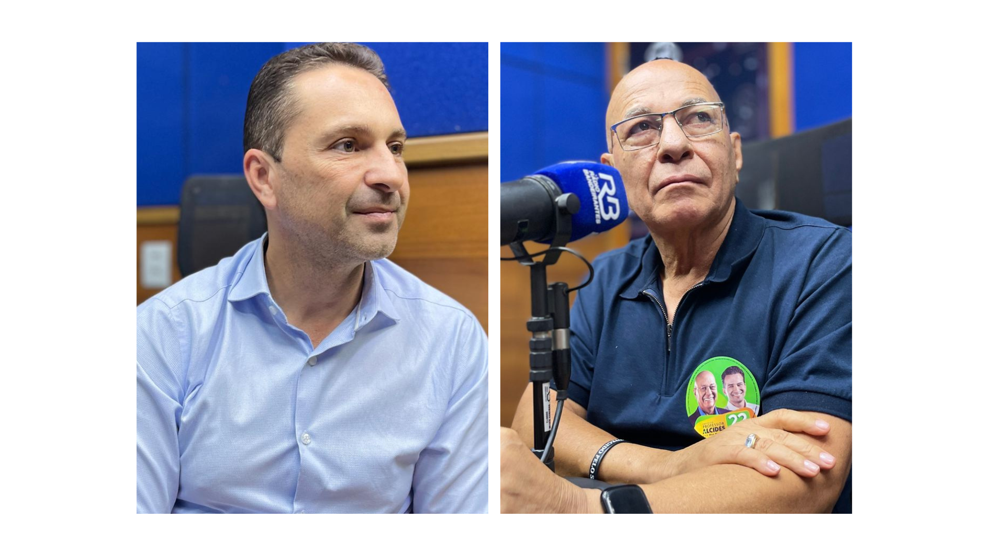 Leandro Vilela e Professor Alcides. Foto: Diário de Goiás/Montagem