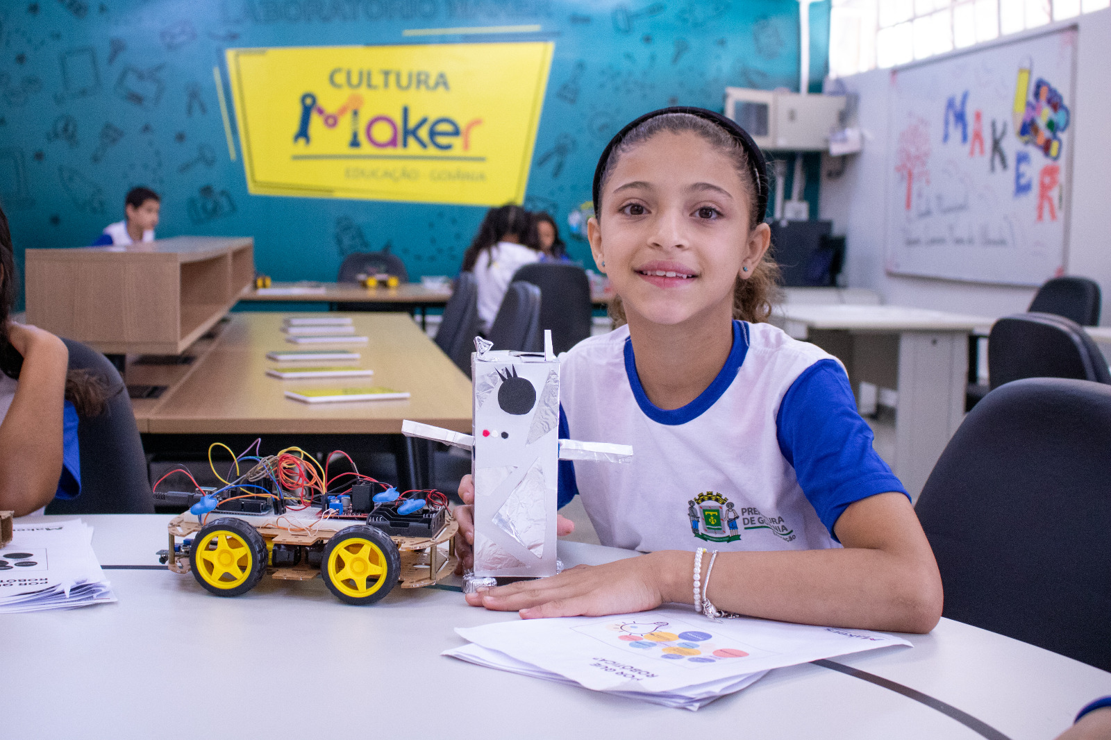 Cadastro de novos estudantes da rede municipal de Goiânia. Foto: SME