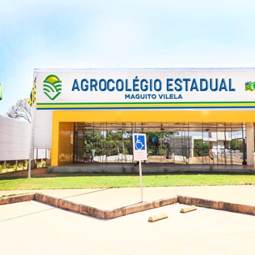 Agrocolegio Estadual Maguito Vilela na Emater. Foto: Secom