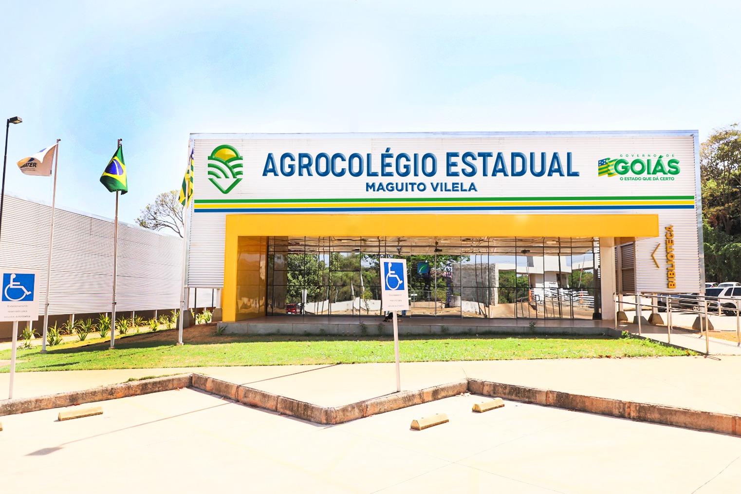 Agrocolegio Estadual Maguito Vilela na Emater. Foto: Secom