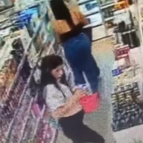 Câmeras registraram o momento da ação dos furtos em farmácia de Goiânia. Foto: PMGO