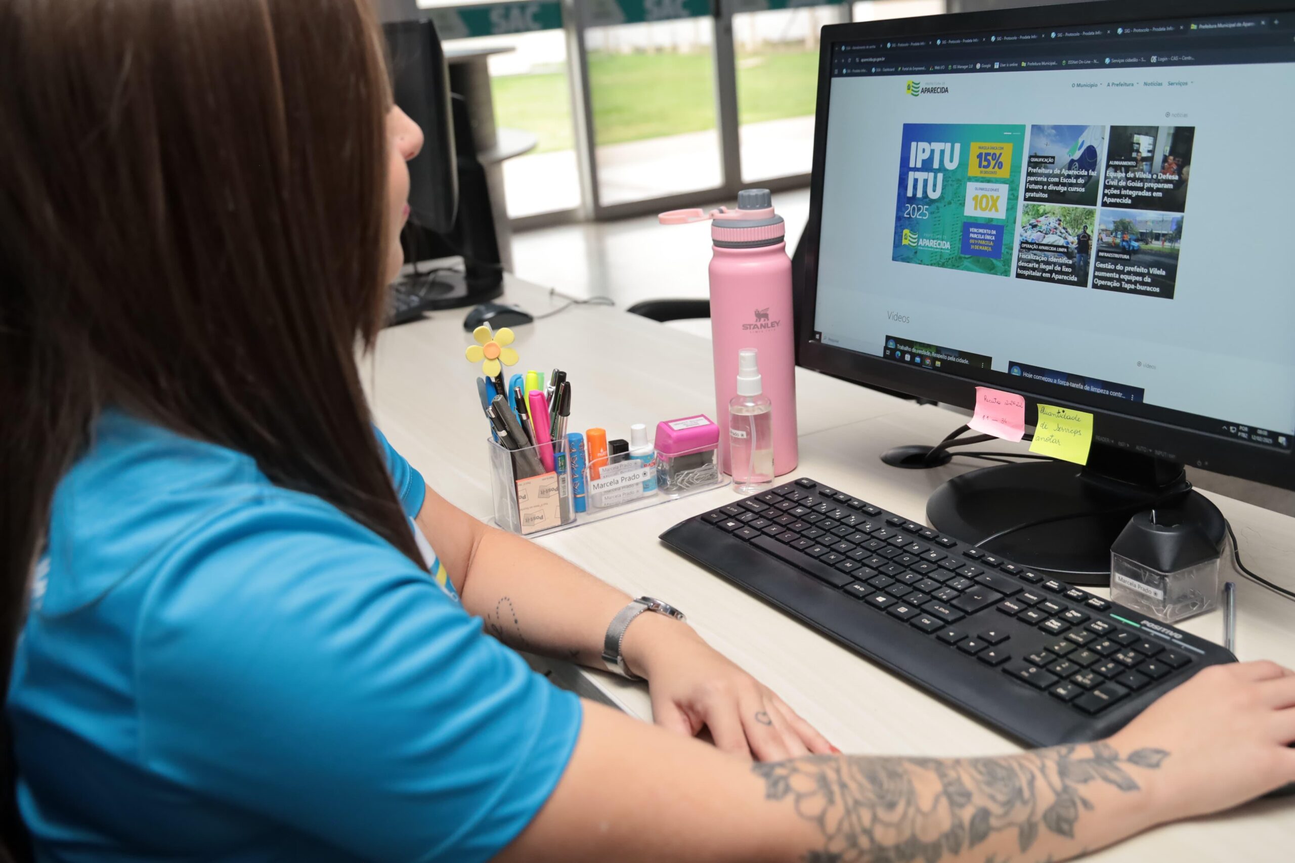 Carnê do IPTU de Aparecida pode ser acessado pelo site. Foto: Rodrigo Estrela