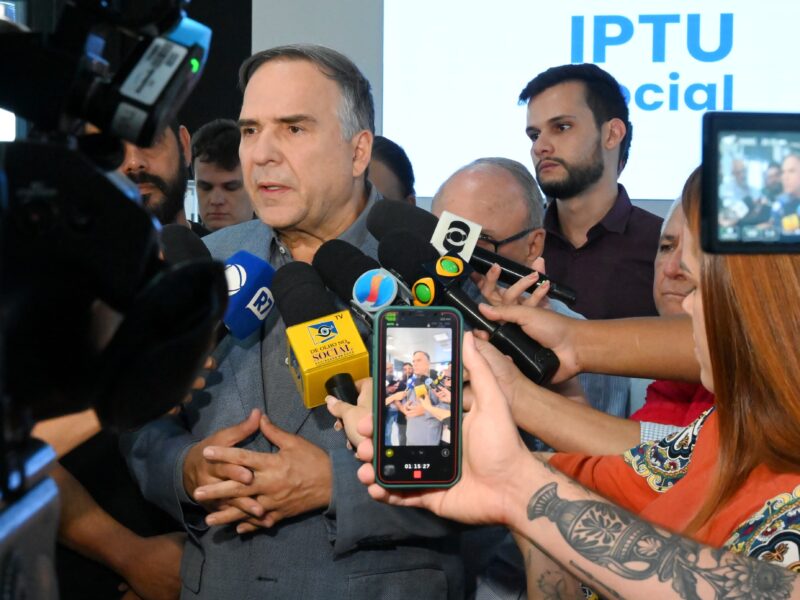 Mabel anuncia ampliação do IPTU Social em Goiânia. Foto: Alex Malheiros