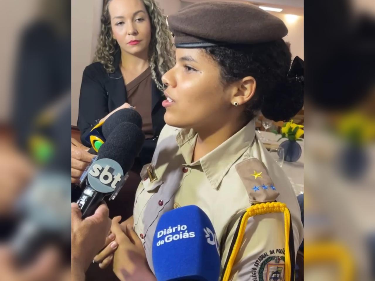 Nicolle estudante premiada. Foto: DG