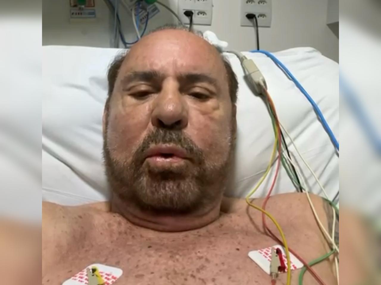 Tião Peixoto passa por procedimento de angioplastica e fica internadao na UTI. Foto: Divulgação