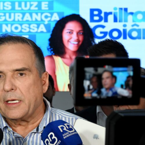 Mabel anuncia programa Brilha Goiânia. Foto: Alex Malheiros