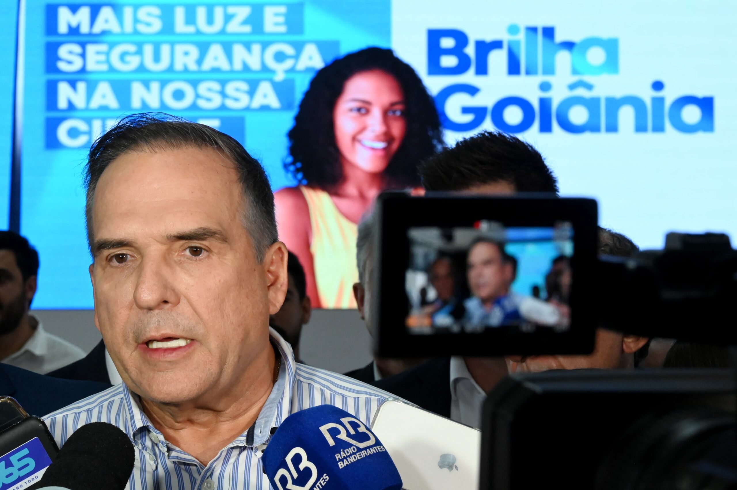 Mabel anuncia programa Brilha Goiânia. Foto: Alex Malheiros