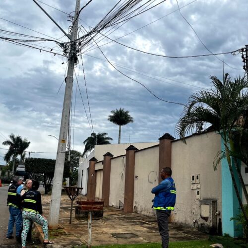 vistoria das fiações dos cabos de fibra optica de Goiania_Secom