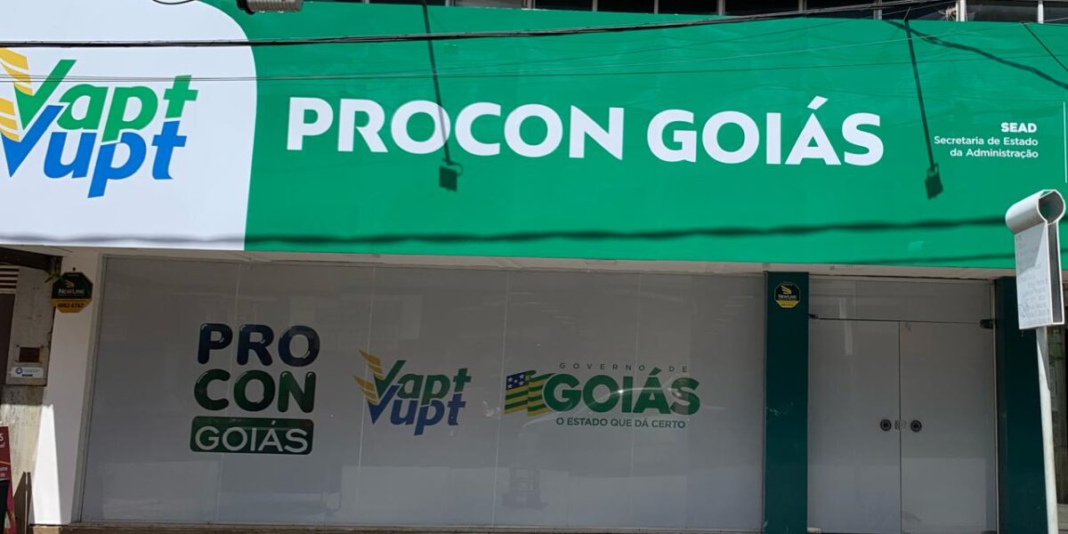 Fachada Procon Goiás. Foto: Reprodução/Procon