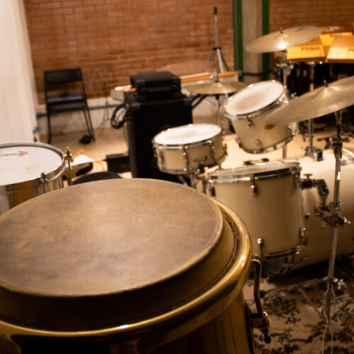 Estúdio de gravação de música. Foto: Roberta Ribeiro