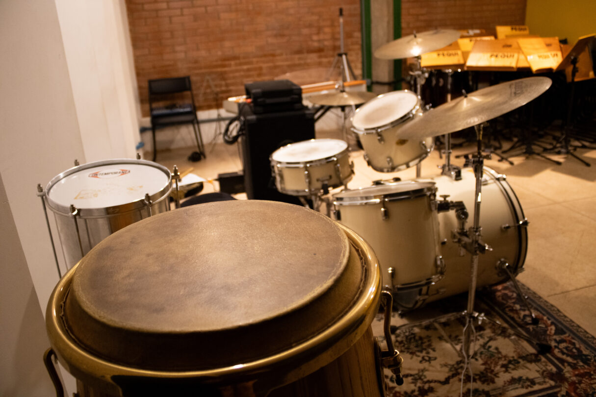 Estúdio de gravação de música. Foto: Roberta Ribeiro