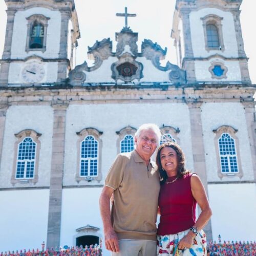 Ronaldo Caiado e Gracinha em agenda na Bahia. Foto: Reprodução/Instagram