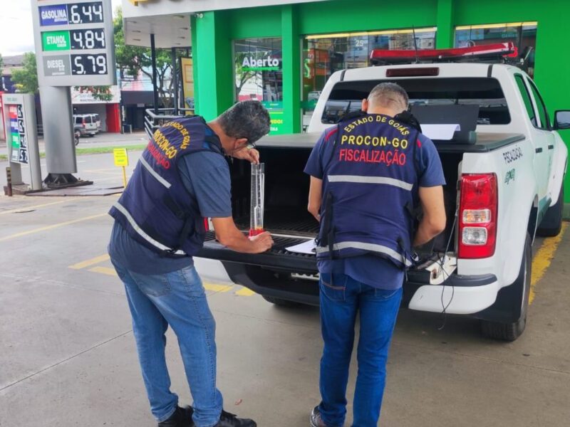 fiscalização postos de combustivel Procon Goias_Procon