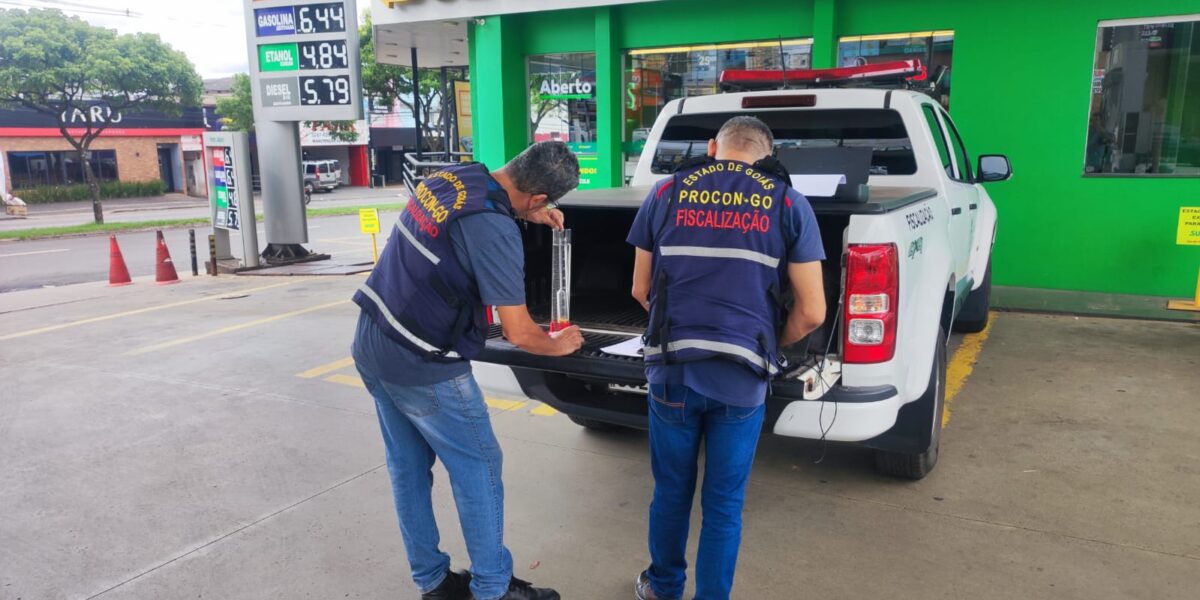 fiscalização postos de combustivel Procon Goias_Procon