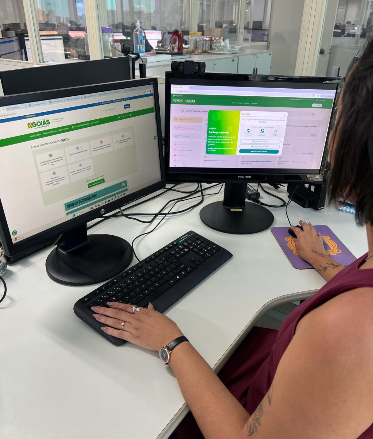 Sistema eletrônico do Governo de Goiás estará fora do ar temporariamente. Foto: Secom