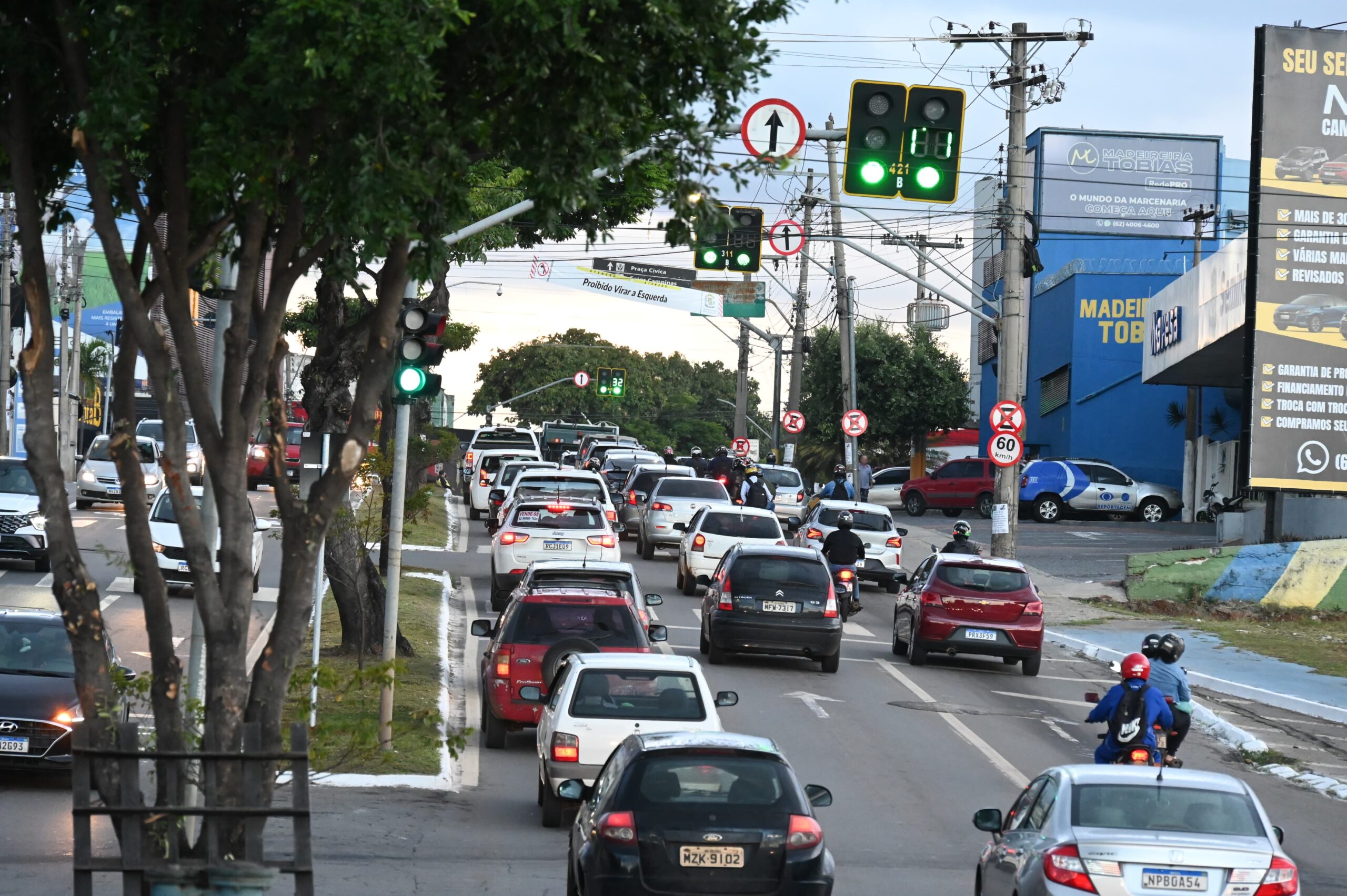Sincronização semafórica Avenida Castelo Branco. Foto: Alex Malheiros