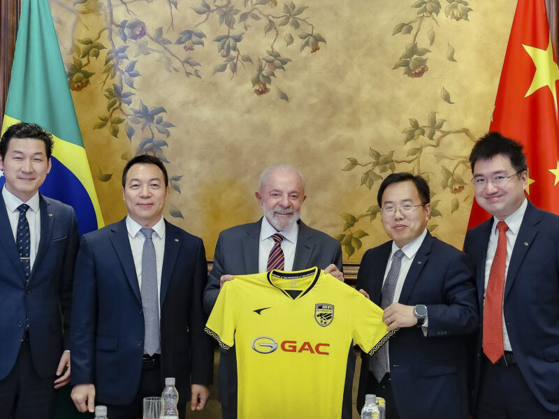 Lula em durante audiência com o presidente do Grupo GAC, , Feng Xingya. Foto: Ricardo Stuckert/PR