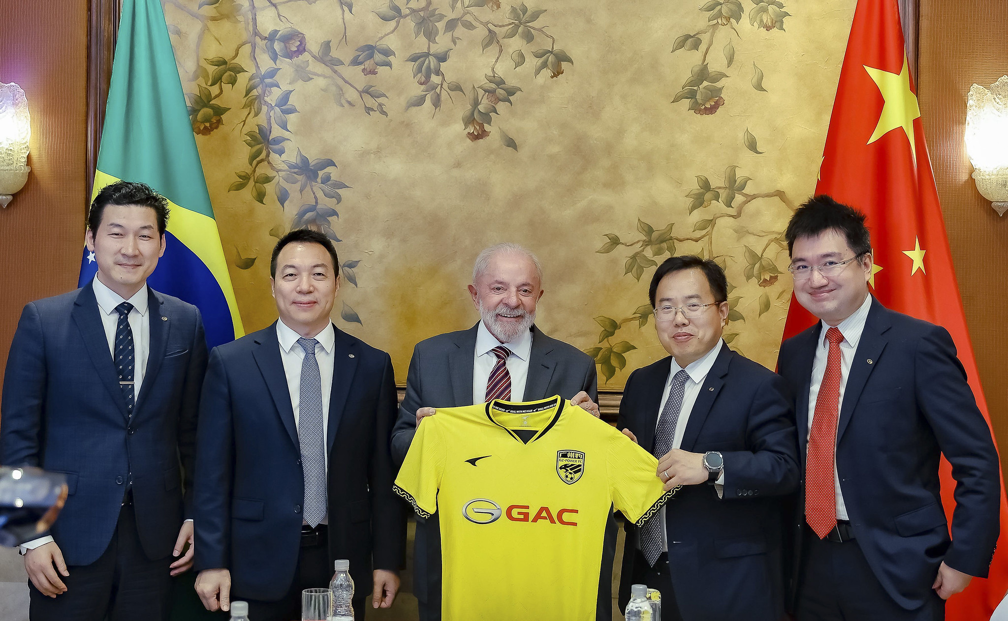 Lula em durante audiência com o presidente do Grupo GAC, , Feng Xingya. Foto: Ricardo Stuckert/PR