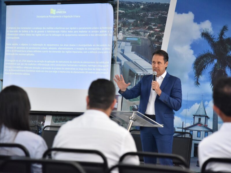 Audiência pública discute propostas para o novo Plano Diretor de Aparecida de Goiânia. Foto: Jhonney Macena
