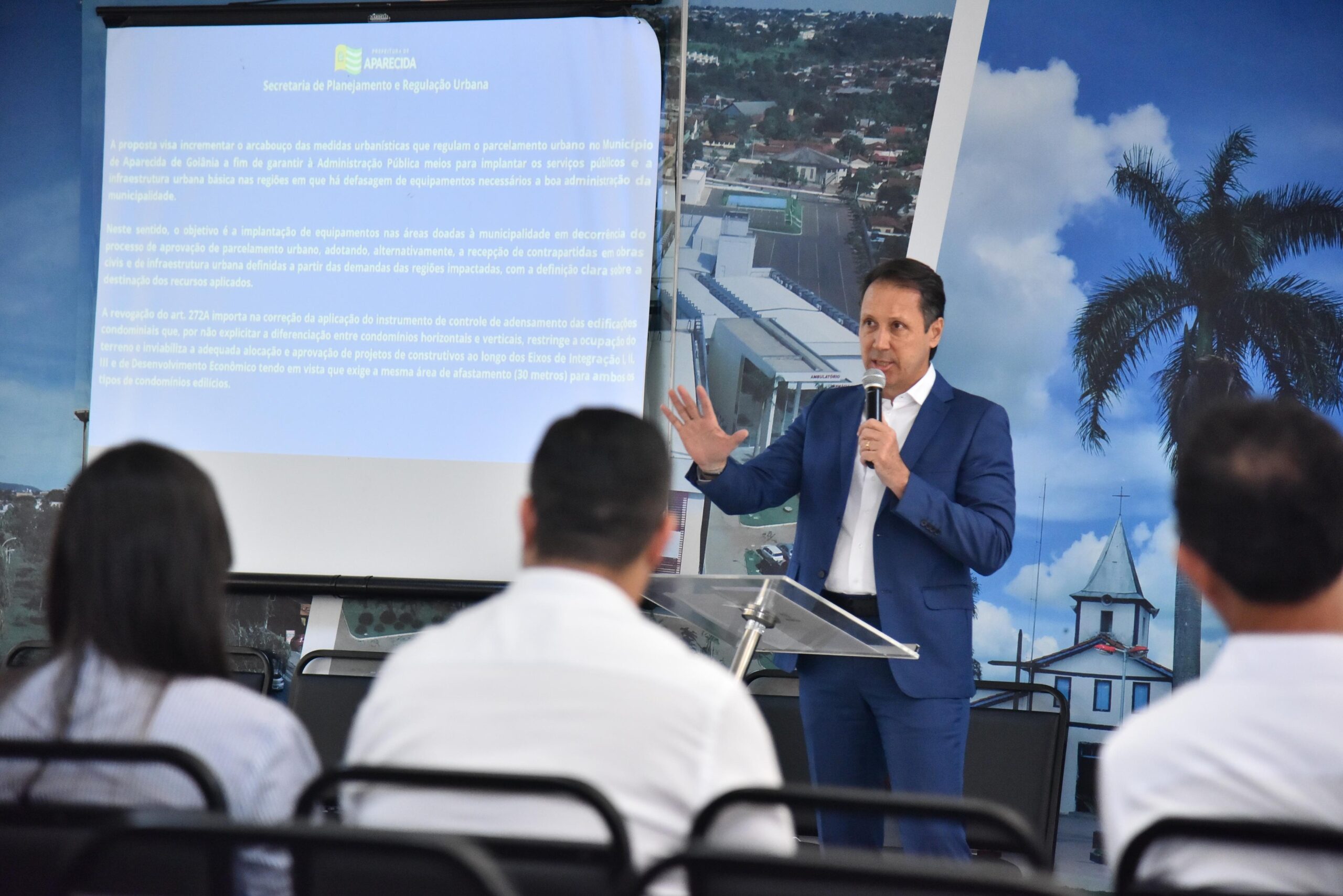 Audiência pública discute propostas para o novo Plano Diretor de Aparecida de Goiânia. Foto: Jhonney Macena