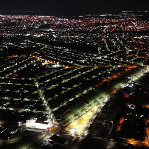 Iluminação do setor Buriti Sereno no programa Ilumina Aparecida. Foto: Divulgação/Secom