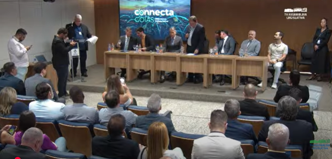 Lançamento do Conecta Goias na Alego. Foto: Reprodução