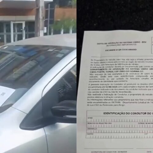 Falsa multa de trânsito em Goiânia