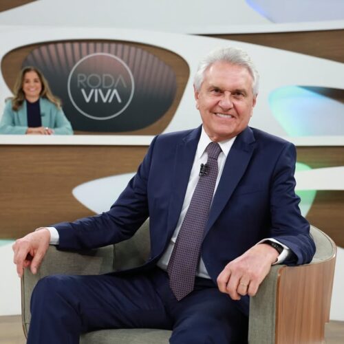 Ronaldo Caiado no programa Roda Viva. Foto: Reprodução/TV Cultura