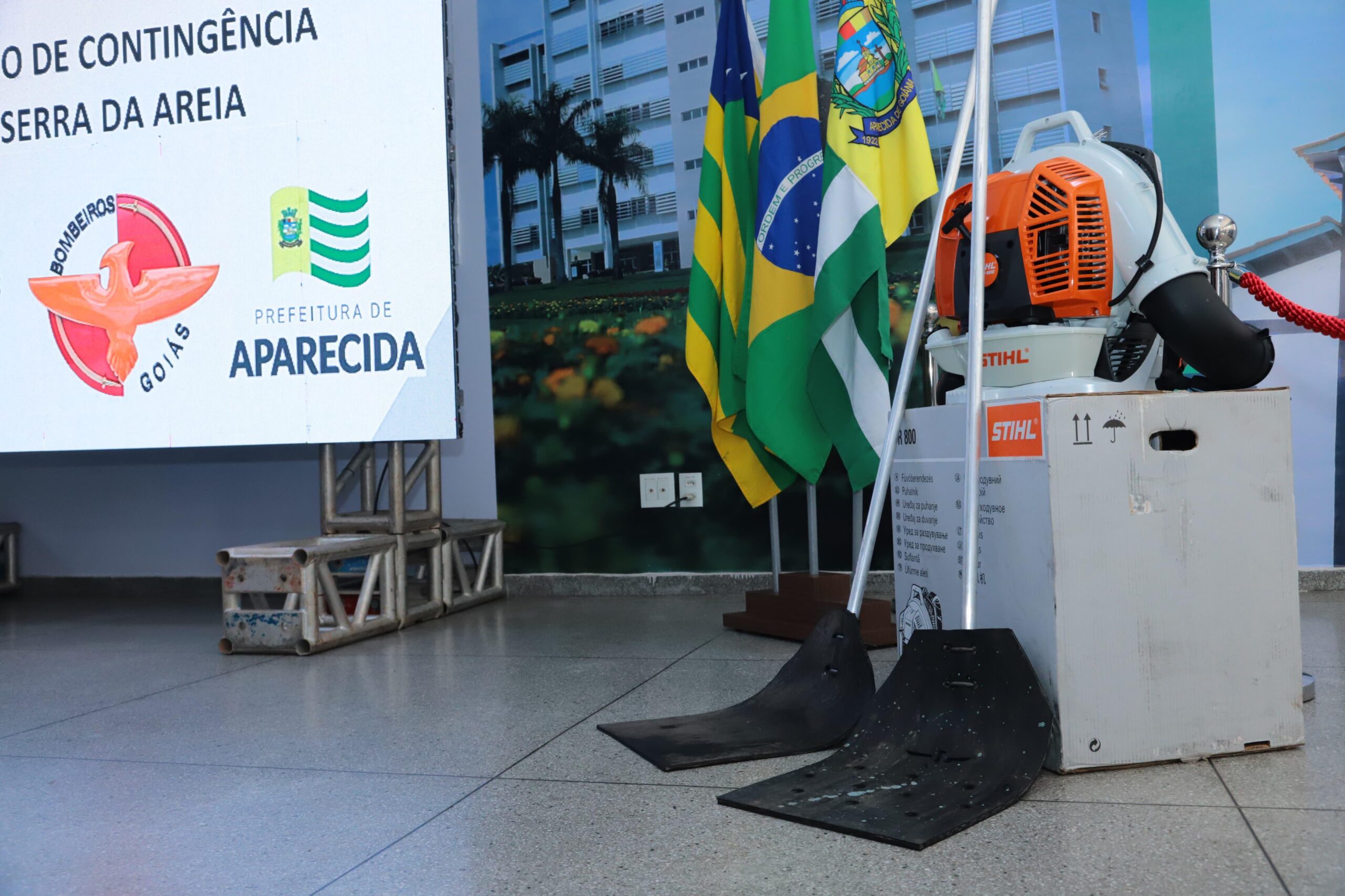 Plano de contingencia contra queimadas na Serra da Areia. Foto: Secom