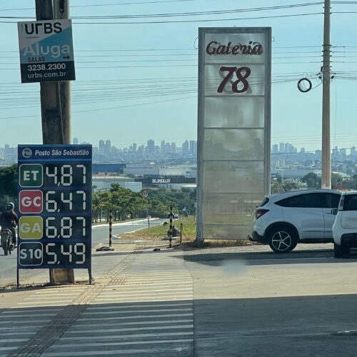 preço dos combustiveis em Goiania. Foto: Altair Tavares