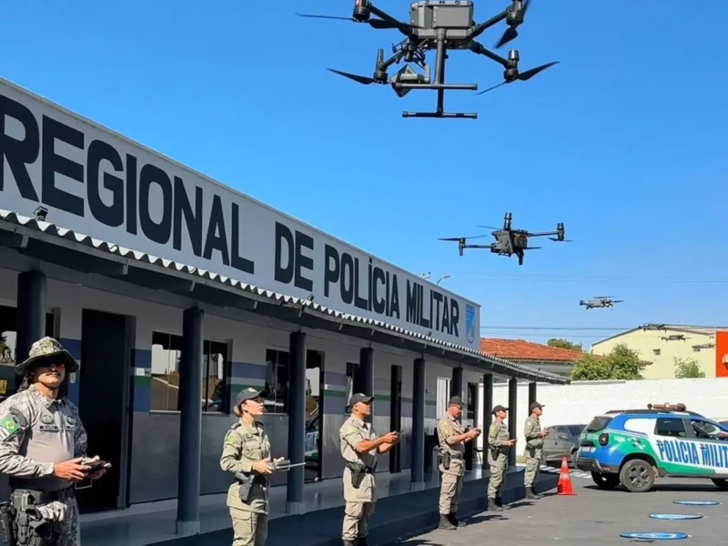 drones da policia em trindade_SSP-GO