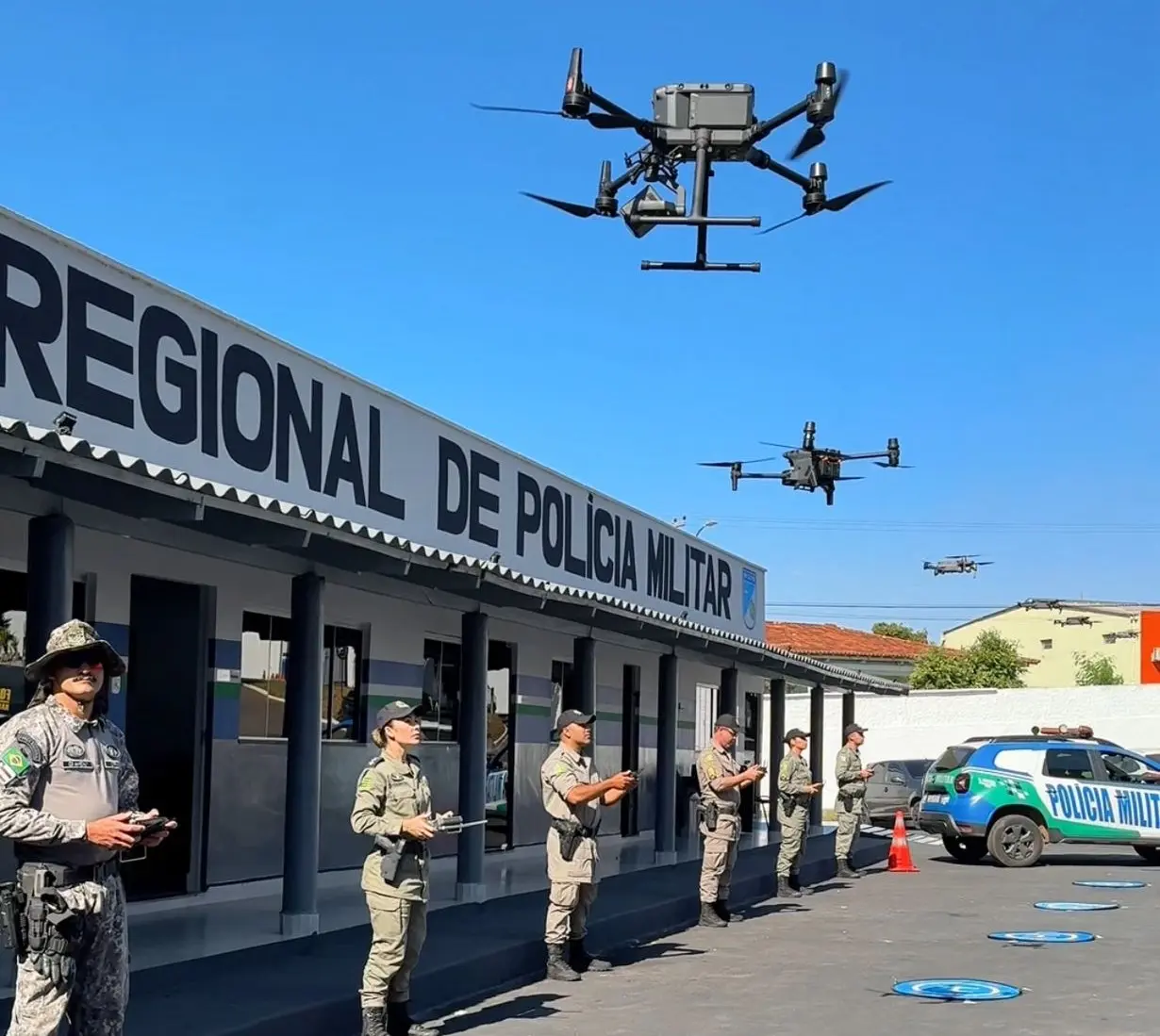 drones da policia em trindade_SSP-GO