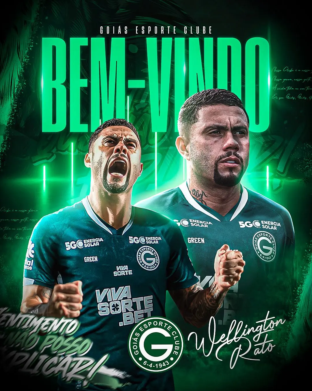 Goiás Esporte Clube anuncia a contratação do Rato (Foto - Reprodução)