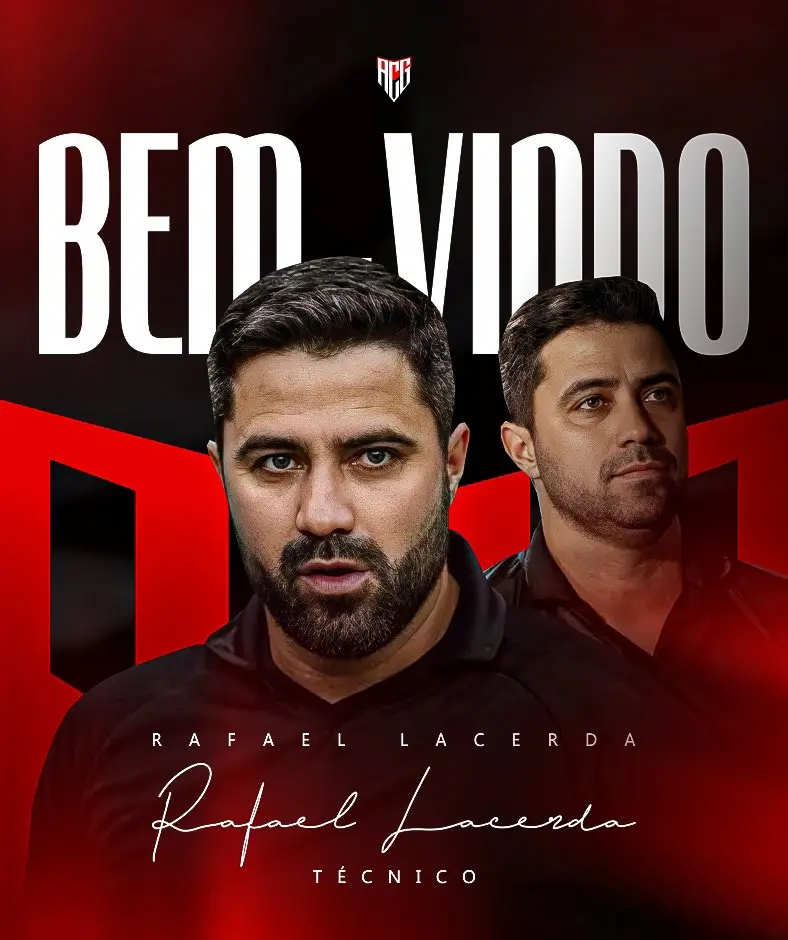 Atlético-GO anuncia a contratação do técnico Rafael Lacerda (Foto - Reprodução)