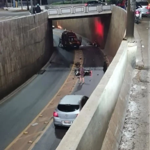 acidente viaduto da avenida castelo branco. Foto: reprodução/@jardimbalneariooficialnoticias