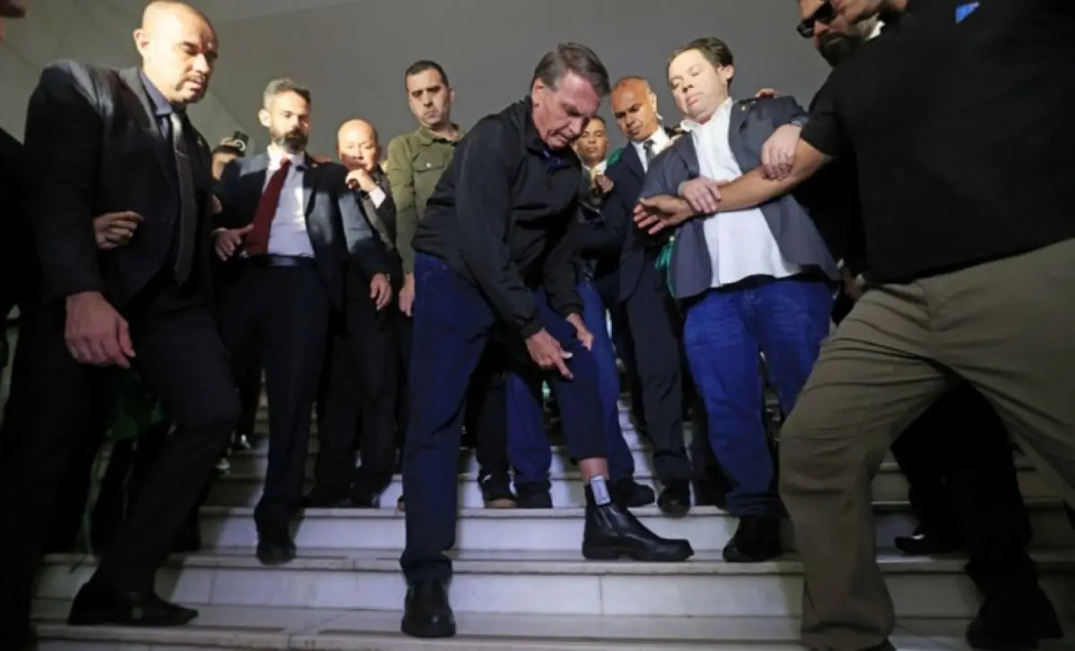 Tornozeleira faz parte das medidas cautelares a Jair Bolsonaro Foto reprodução redes sociais