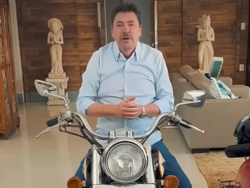 Senador Wilder Moraes convoca para motociata por Bolsonaro em meio ao tarifaço Foto reprodução redes sociais