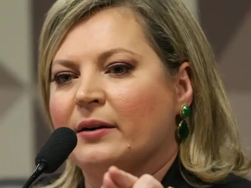 Joice Hasselman na CPI Foto Fábio Pozzebom Agência Brasil