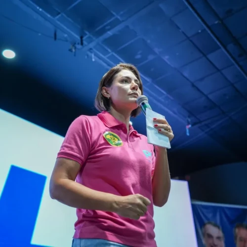 Michelle Bolsonaro em evento do PL Mulher_divulgação PL