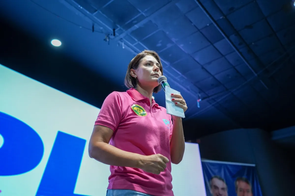 Michelle Bolsonaro em evento do PL Mulher_divulgação PL