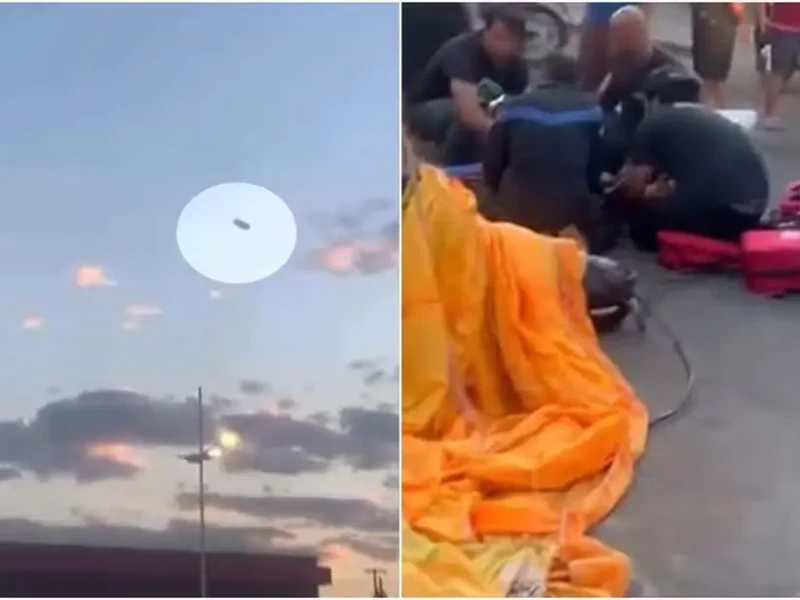 Mulher que caiu durante salto de paraquedas em Anápolis segue em estado grave