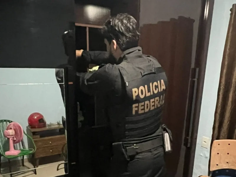 Operação da PF fez buscas em Caçu e Goiânia Foto divulgação PF