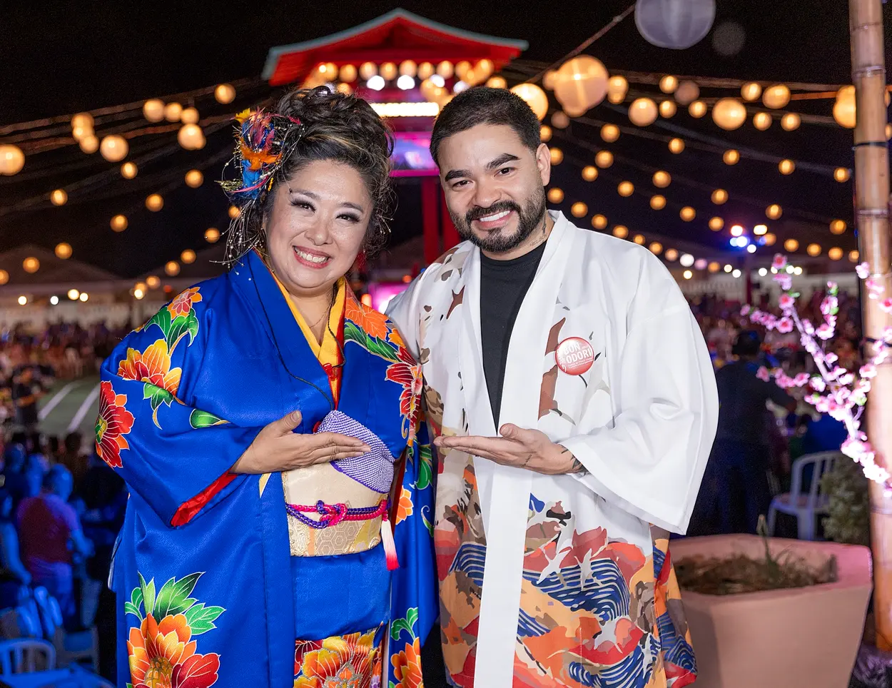 A cantora Karen Ito e o apresentador Yudi Tamashiro estarão presentes na 23ª Edição do Bon Odori.