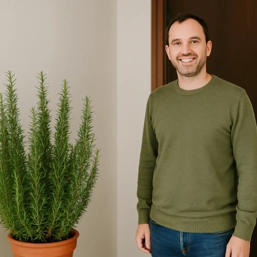 Alecrim no hall de entrada energia de limpeza e proteção, segundo o Feng Shui