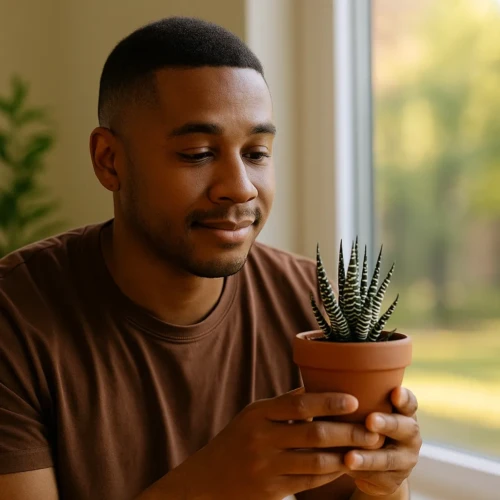 Cacto-zebra precisa de muito sol e pouca água