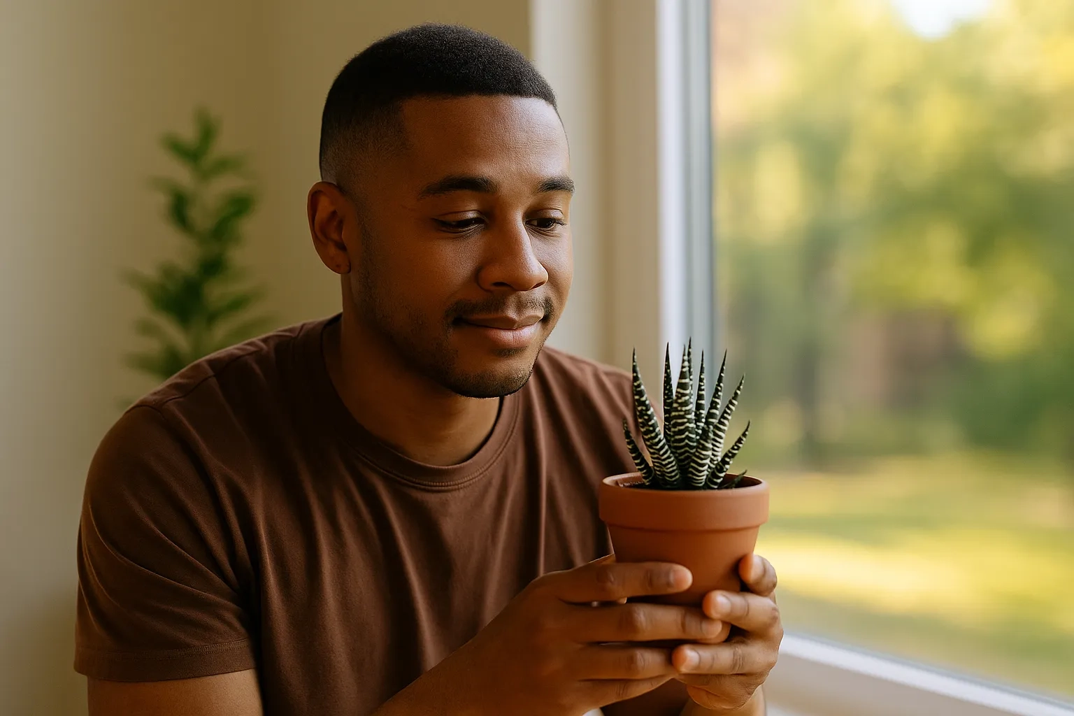 Cacto-zebra precisa de muito sol e pouca água