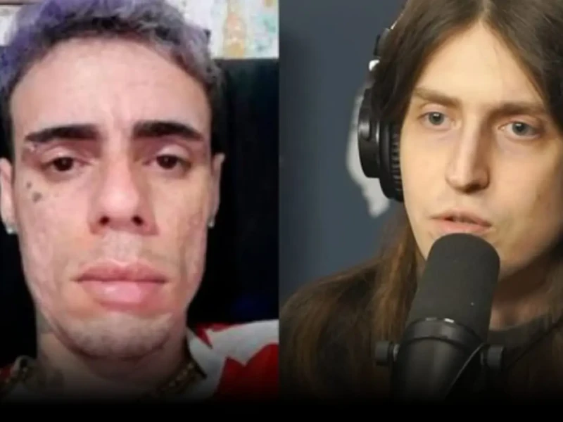 Cayo Lucas (esq) teria enviado ameaças a Felca (dir) Fotomontagem redes sociais