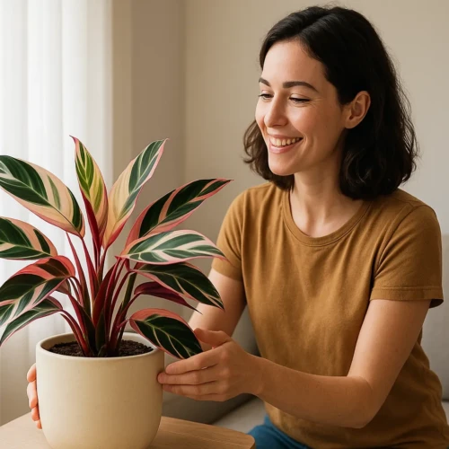 Saiba como destacar a cor da maranta triostar com luz filtrada e solo leve