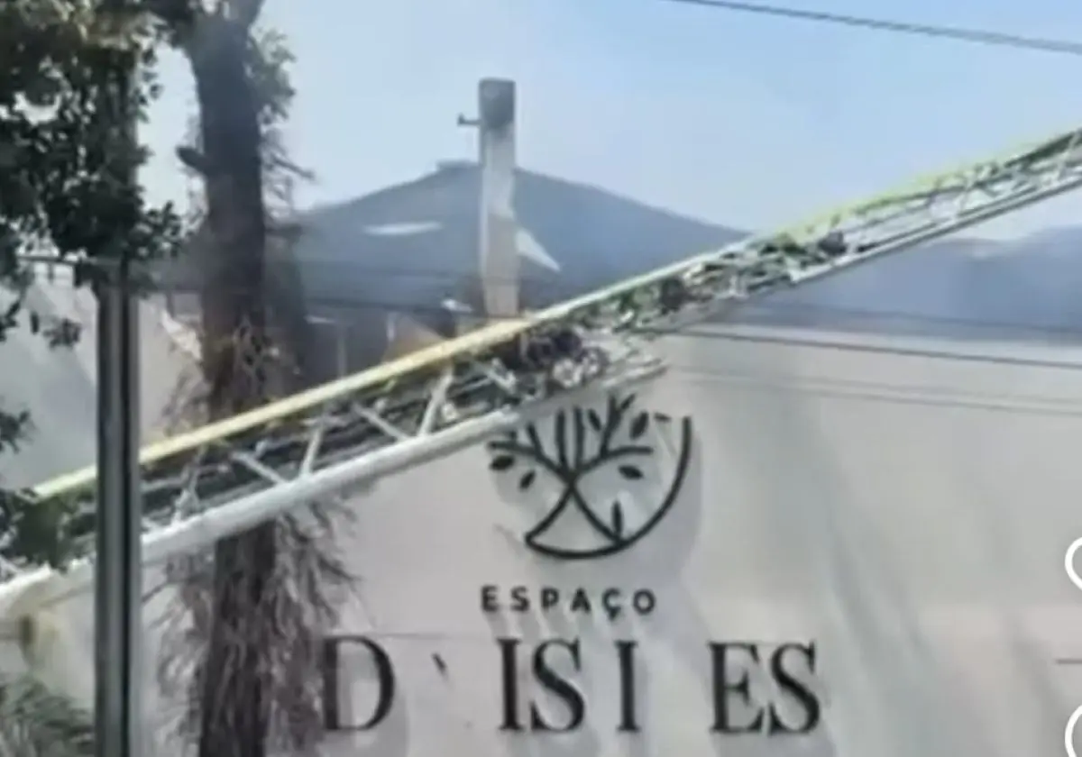 Espaço Dois Ipês, que era Ara Macao ficou bastante danificado pelas chamas Foto reprodução redes sociais